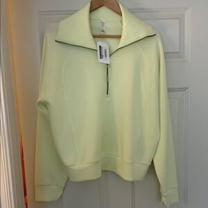 Women's Spanx Air Essentials lemon lime half zip